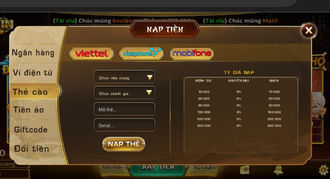 Đáng thử với cách thức nạp tiền qua thẻ cào mau lẹ