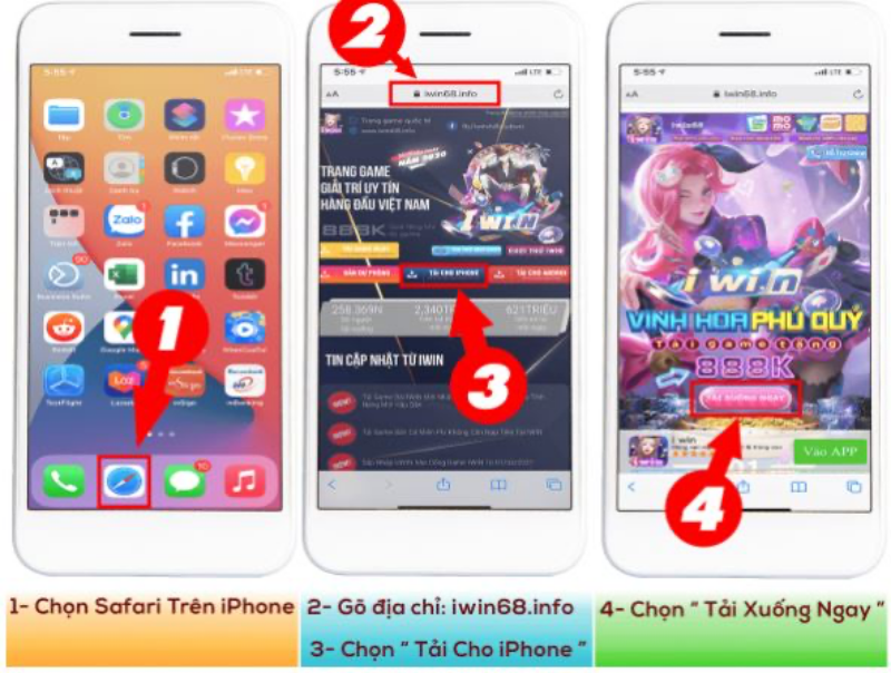 Hướng dẫn chi tiết cách tải app IWIN